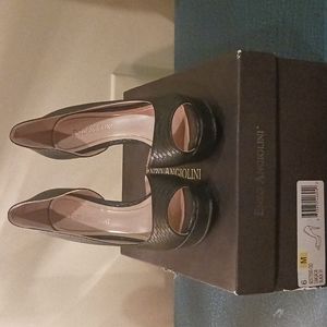 Black Peep Toe Heels